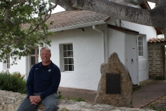 LTC James Harwell outside the Lara Soto Adobe