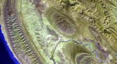 Satellite image of an area in western Iran