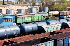 Russian railway transporting oil