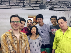 Matt Levie with student group in Kyrgyzstan
