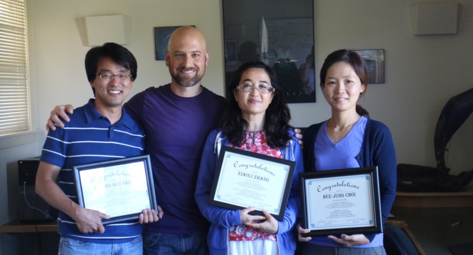 Visiting Scholars with Director 2013-2014 Center for the Blue Economy