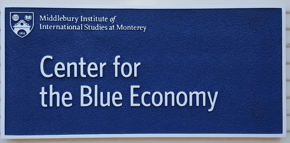 Center for the Blue Economy Sign