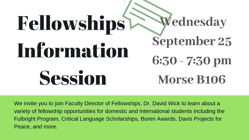 Fellowships Information Session