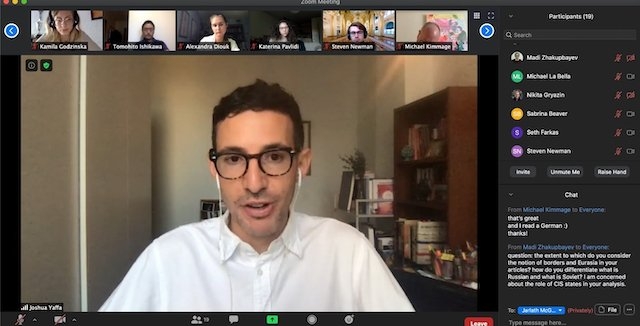 Joshua Yaffa presents to Monterey Symposium fellows