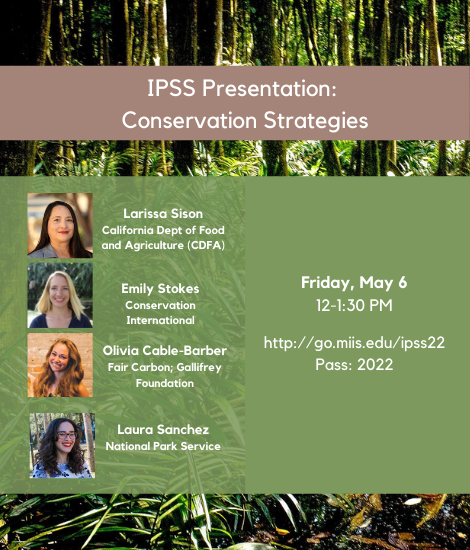 IPSS Presentation: Conservation Strategies