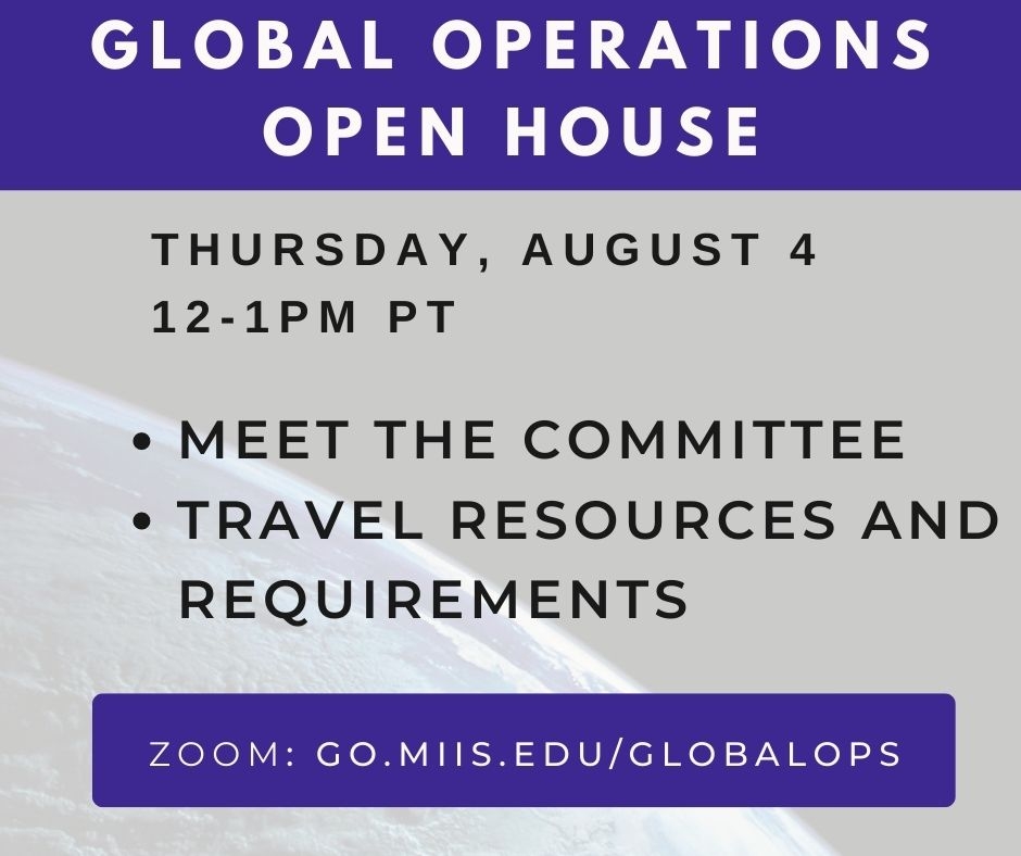 Global Operations Open House and Info Session