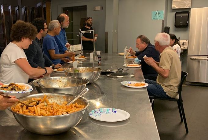 Preparing Italian food to Learn Italian.