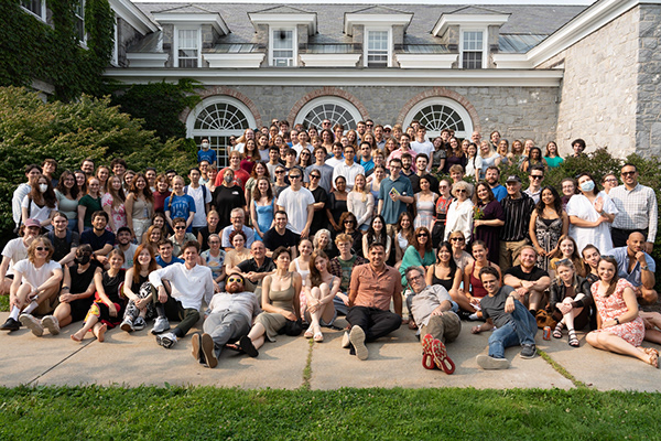Students at the School of Russian smile at the camera- Summer 2024. 