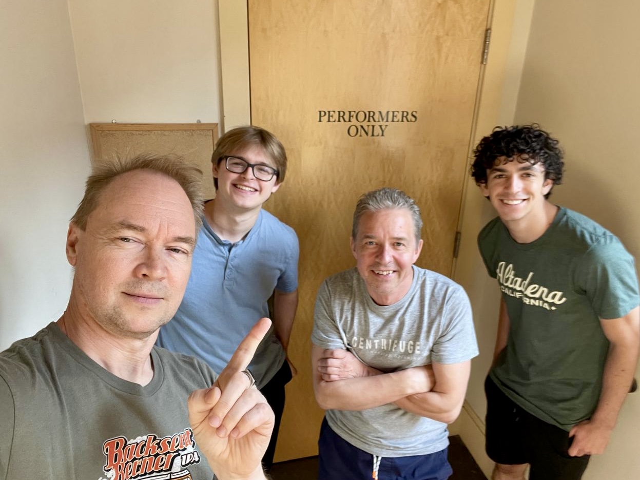 Students and professors at the School of Russian