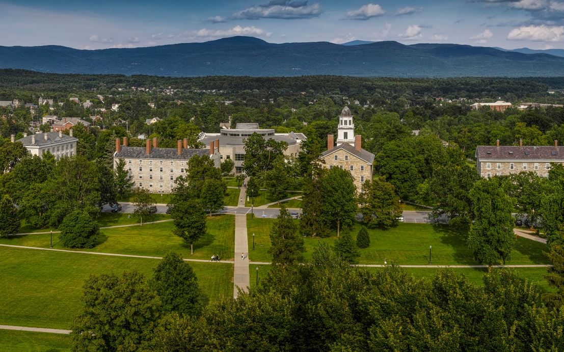 The Middlebury campus is beautiful.