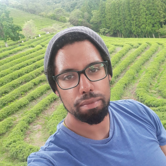 Traveling in Korea at the Boreong Tea Fields.