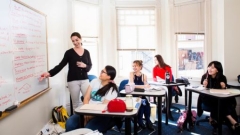 English classroom in California