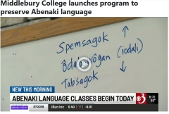 Abenaki is a 2-week program at the Middlebury Language Schools.