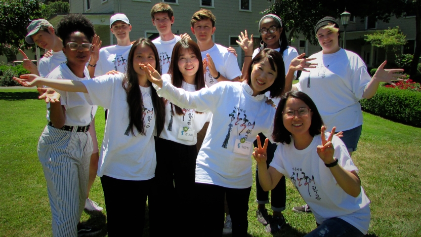 Students posing as a group.