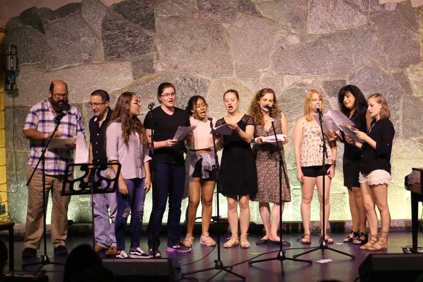 Picture of Portuguese School during a talent show.