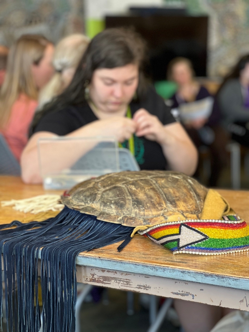 Turtle shell at the School of Abenaki.