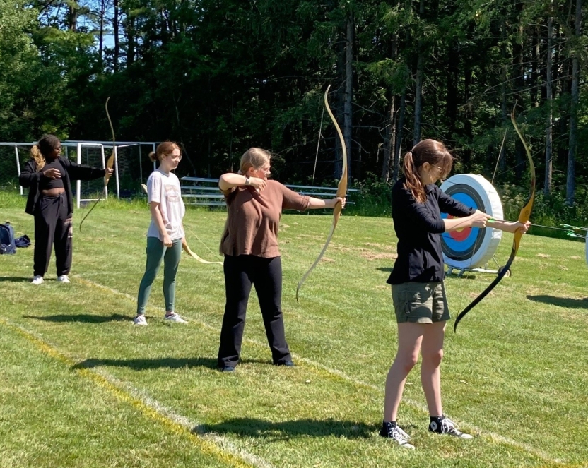 Korean students practice.