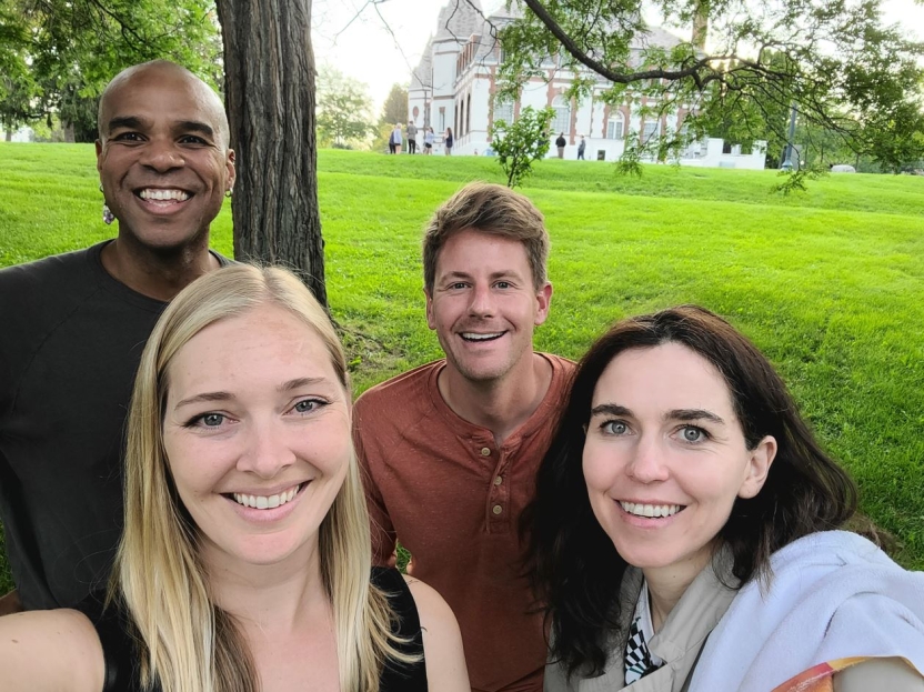 French MA alumni in the summer at Middlebury College.