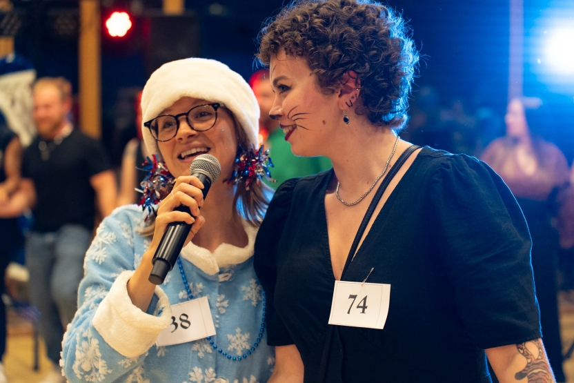 Students and Staff at a party at the School of Russian.