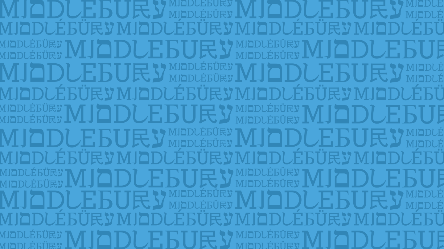 Middlebury Languages Pattern, Blue