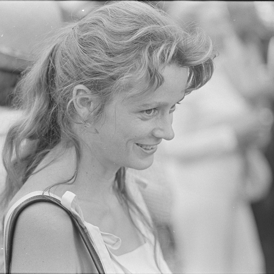 black and white photo of Nancy Willard in three quarter profile