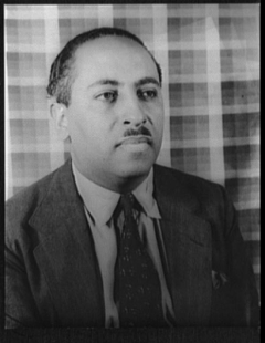 Black and white portrait of Arna Bontemps.