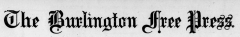 Image of Burlington Free Press masthead from 1924