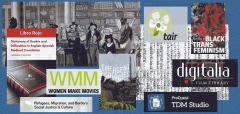 Collection of images related to new electronic resources.