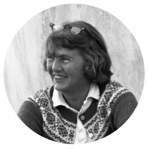 Black and white photograph of Erica Wonnacott