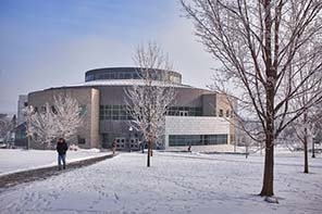 Davis Family Library in Winter