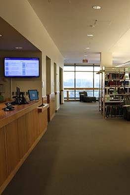 Interior of Armstrong library