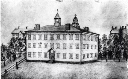 Illustration of the old Academy Building.