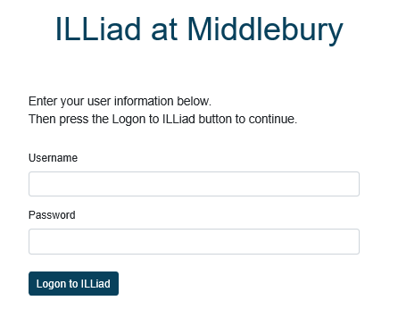 ILLiad login