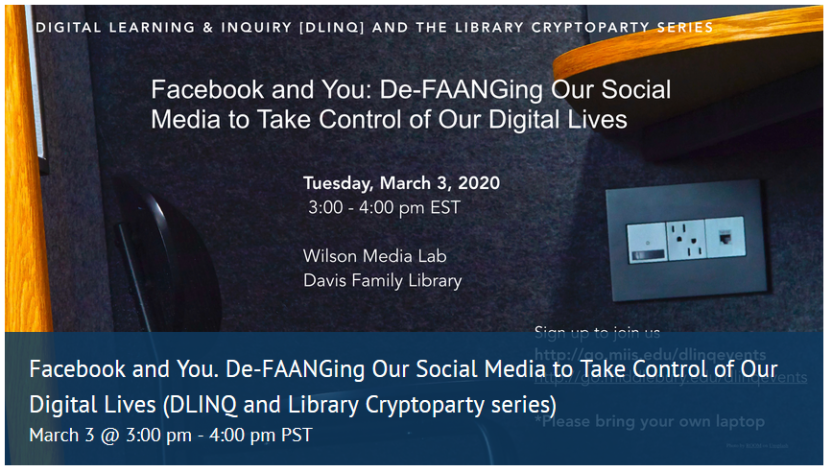 Facebook Cryptoparty advertisement