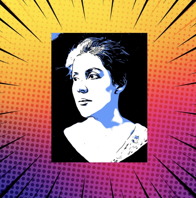 Pop Art image of Helen Hartness Flanders