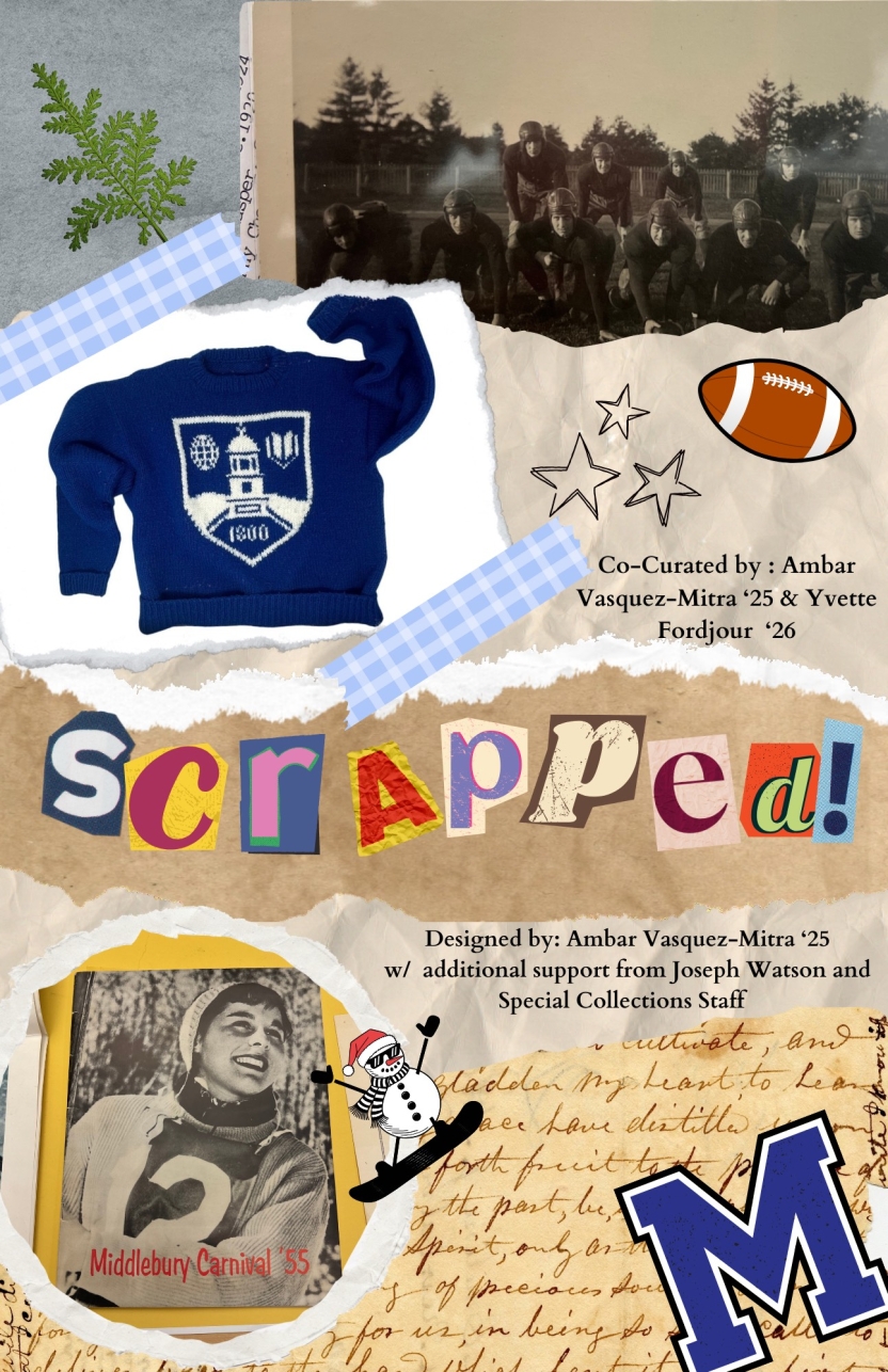 poster for special collections scrapbook exhibit