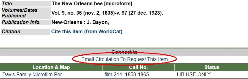 MIDCAT record for microform