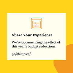 Share your experience with library budget reductions at go/libimpact/