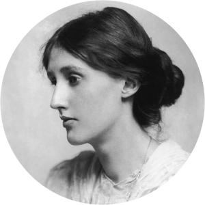 Black and white image of Virginia Woolf