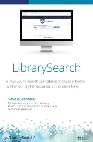 Library Search Digital Poster
