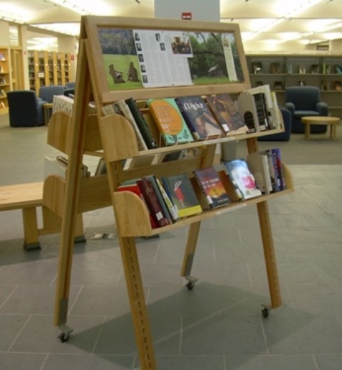 Book unit from an atrium display