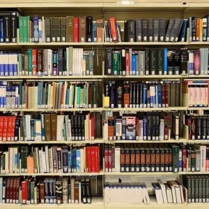 library bookshelf