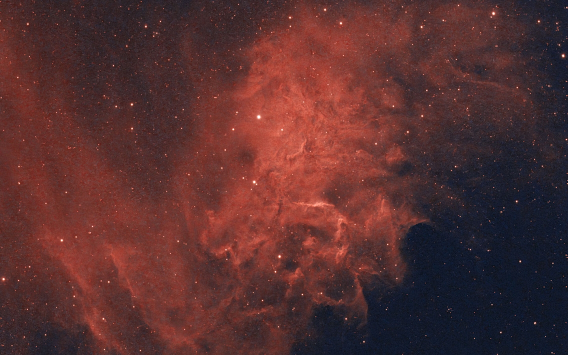 a deep space flaming star nebula