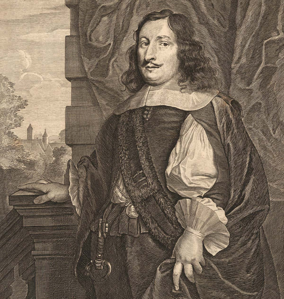 etching portrait of David Teniers