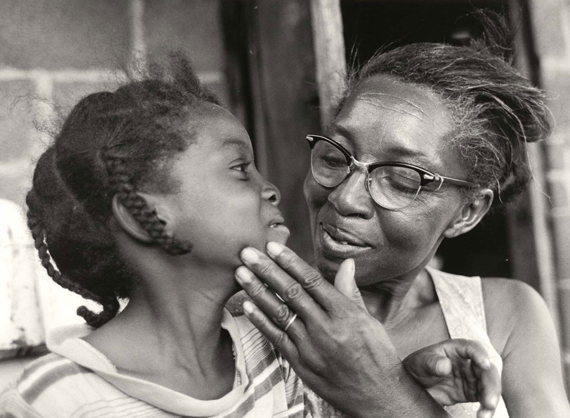 a grandmother and her granddaughter