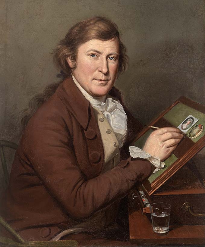 Charles Willson Peale, James Peale Painting a Miniature, circa 1795