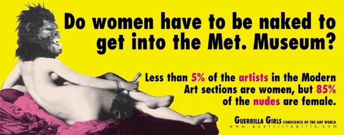 Guerrilla Girls, Do women have to be naked to get into the Met Museum