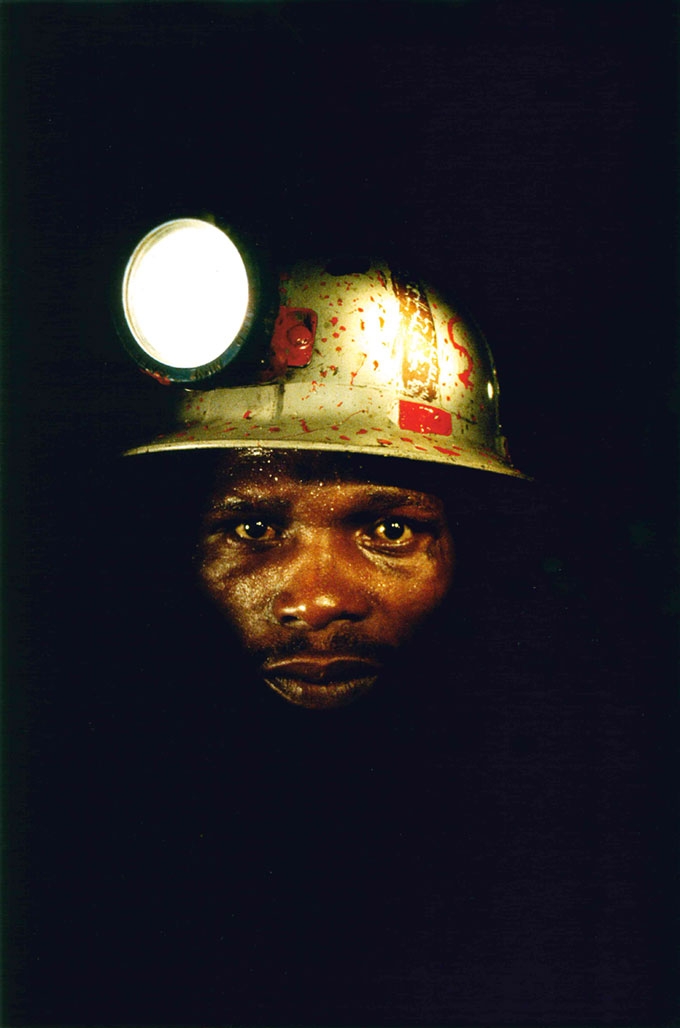 Coal Miner, South Africa, 1976, photo by James P Blair