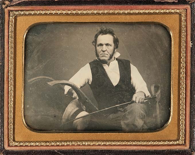 quarter-plate daguerreotype of John Deere