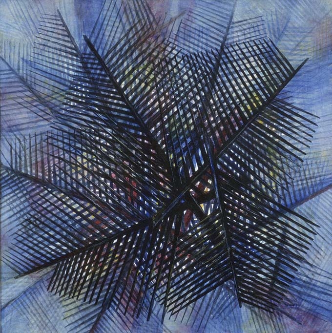 M P Alladin, Las Palmas, 1973, acrylic on canvas